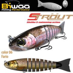 Swimbait Biwaa Strout 16cm/52g, culoare Fario