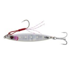 Pilker Savage Gear Flatline TG 4cm/12g, culoare UV White Glow