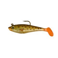 Swimbait EnergoTeam Wizard Paddle Long 7.6cm, culoare Red Roach