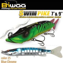 Swimbait Biwaa Swimpike SS 18cm/26g, culoare Blue Chrome