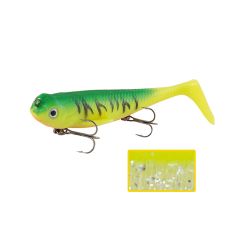 Swimbait Herakles T-Shad 12cm, culoare Chartreuse Bloody