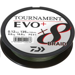 Fir textil Daiwa Tournament 8X Braid EVO+ Green 0.18mm/15.8kg/270m