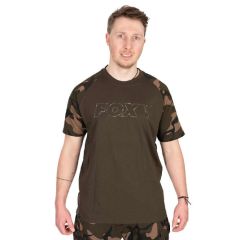 Tricou Fox Camo Outline T-Shirt Khaki, marime M