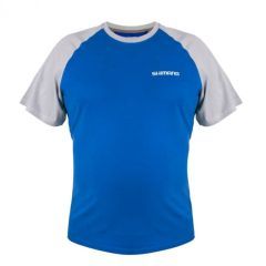 Tricou Shimano T-Shirt Blue Grey, marime XXL