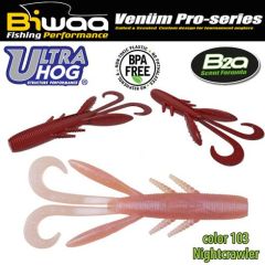 Shad Biwaa Ultra Hog 10cm, culoare Nightcrawler