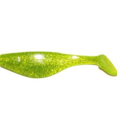 Shad Big Bite Baits Super shad Chartreuse Shine 4"