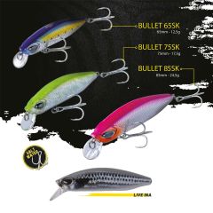 Vobler Herakles Bullet 7.5cm/17.5g, culoare Live Ina