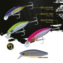 Vobler Herakles Bullet 8.5cm/24.5g, culoare Sarda Chrome