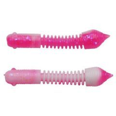 Worm Berkley PowerBait Pillar 4cm, culoare Pink/White