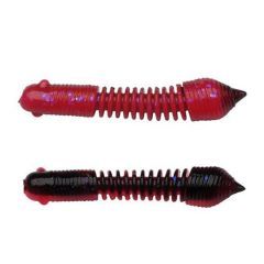 Worm Berkley PowerBait Pillar 4cm, culoare Salmon Egg Red/Black