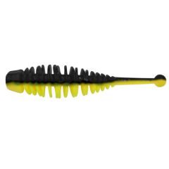 Worm Berkley PowerBait Power Naiad 3.5cm, culoare Black/Sunshine Yellow