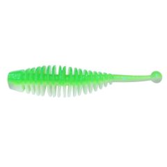 Worm Berkley PowerBait Power Naiad 3.5cm, culoare Spring Green/White