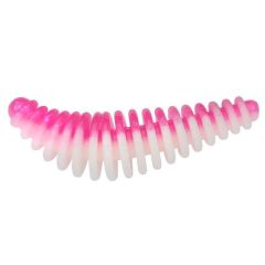 Worm Berkley PowerBait Power Pupa 3.5cm, culoare Pink/White