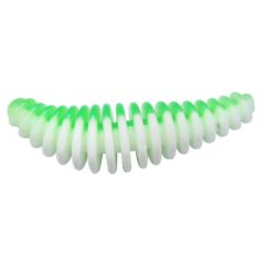 Worm Berkley PowerBait Power Pupa 3.5cm, culoare Spring Green/White