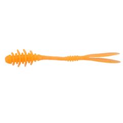 Worm Jackall AMIAMI 3.81cm, culoare Glow Orange/Gold Flake