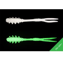 Worm Jackall AMIAMI 3.81cm, culoare Glow