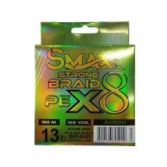 Fir textil Smax Strong Braid PE X8 Green 0.10mm/8kg/150m
