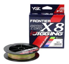 Fir textil YGK Frontier Braid Cord X8 For Jigging 0.235mm/30lb/200m