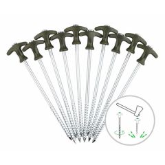 Set cuie cort ZFish Bivvy Peg Set 25cm