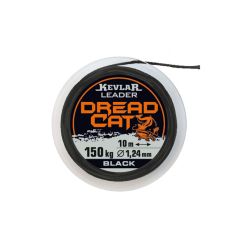 Fir textil Konger Kevlar Dread Cat Leader Negru, 1.24mm/150kg/10m