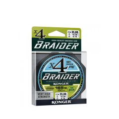 Fir textil Konger Braider X4 Fluo Green 0.04mm/3.45kg/150m
