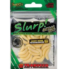 Trabucco Slurp Bait Honey Worm, culoare Natural White