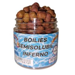 Boilies Fire Baits Semisolubil Dumbel Inferno, 8mm, 50g