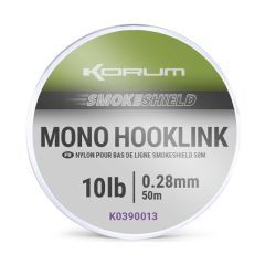 Fir monofilament Korum SmokeShield Mono Hooklink 0.33mm/6.80kg/50m