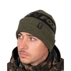 Caciula Fox Collection Beanie Hat, Green and Black