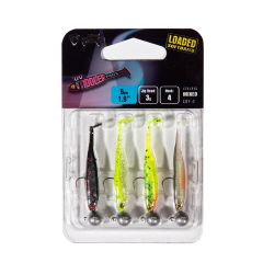 Set shad-uri Fox Rage Ultra UV Micro Tiddler Fast Loaded Pack 5cm, Mixed Colours