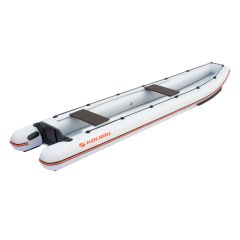 Canoe gonflabil Kolibri Travel KM-460C, culoare Gri, Air-Deck