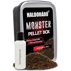Pelete Haldorado Monster Pellet Box Ficat Condimentat 2-4mm 400g