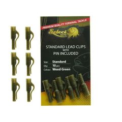 Select Baits Standard Lead Clips Weed Green