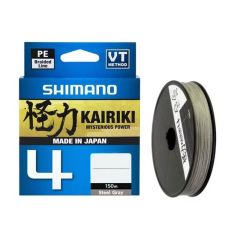 Fir textil Shimano Kairiki 4 PE Braid Steel Grey 0.215mm/16.7kg/150m