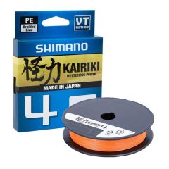 Fir textil Shimano Kairiki 4 PE Braid Orange 0.19mm/11.6kg/300m
