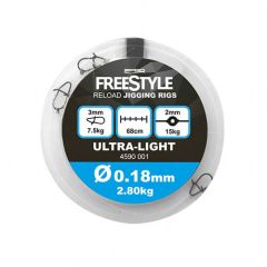 Spro Freestyle Reload Jigging Rigs 0.18mm/68cm Inaintas fluorocarbon