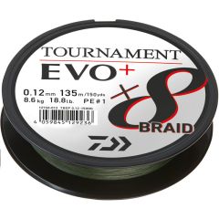 Fir textil Daiwa Tournament 8X Braid EVO+ Green 0.16mm/12.2kg/270m