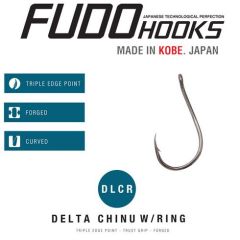 Carlige Fudo Delta Chinu W/Ring BN, nr.4