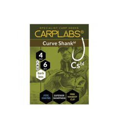 Carlige Konger Carplabs Curve Shank Barbless Titanium Grey, Nr.8
