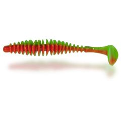Shad Quantum Magic Trout T-Worm Paddler 5.5cm, culoare Neon Green Orange