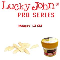 Lucky John Pro Series Maggot 12mm White