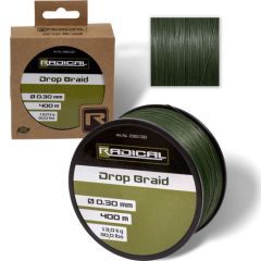 Fir textil Radical Z-Carp Drop Braid Dark Green 0.25mm/11.3kg/400m