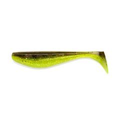 Shad FishUp Wizzle Shad 8 cm, culoare Green Pumpkin Flo Chartreuse