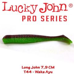 Shad Lucky John Long John 7.9 cm, culoare Waka Ayu - 8 buc/plic
