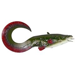 Shad D.A.M Effzett Catfish Curl Tail 20cm, culoare Green
