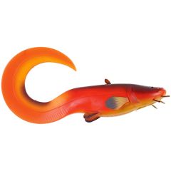 Shad D.A.M Effzett Catfish Curl Tail 20cm, culoare Mandarin