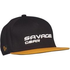 Sapca Savage Gear Flat Peak 3D Logo One Size Cap Black Ink