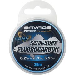 Savage Gear Semi-Soft Fluorocarbon Seabass 0.21mm