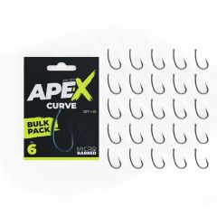 Carlige Ridge Monkey Ape-X Curve Barbed Bulk Pack Nr.6, 25buc/plic