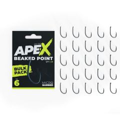 Carlige Ridge Monkey Ape-X Beaked Point Barbed Bulk Pack Nr.6, 25buc/plic
